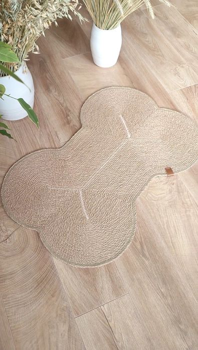 Килимок-кісточка джутовий декоративний