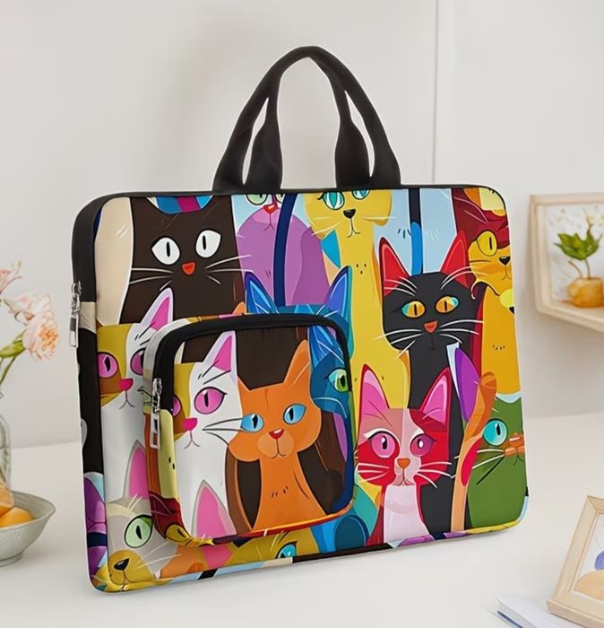 Torba na laptopa dla kociarzy 36,5 cm x 25 cm
