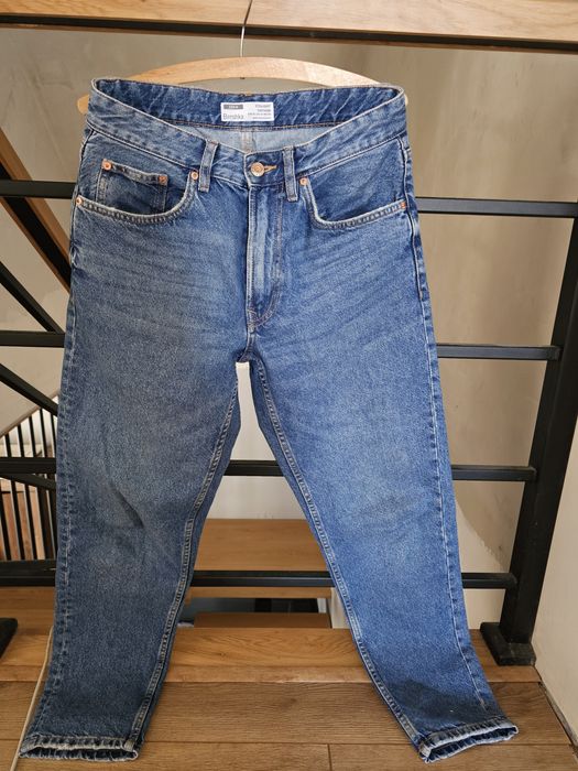 BERSHKA  spodnie jeansowe