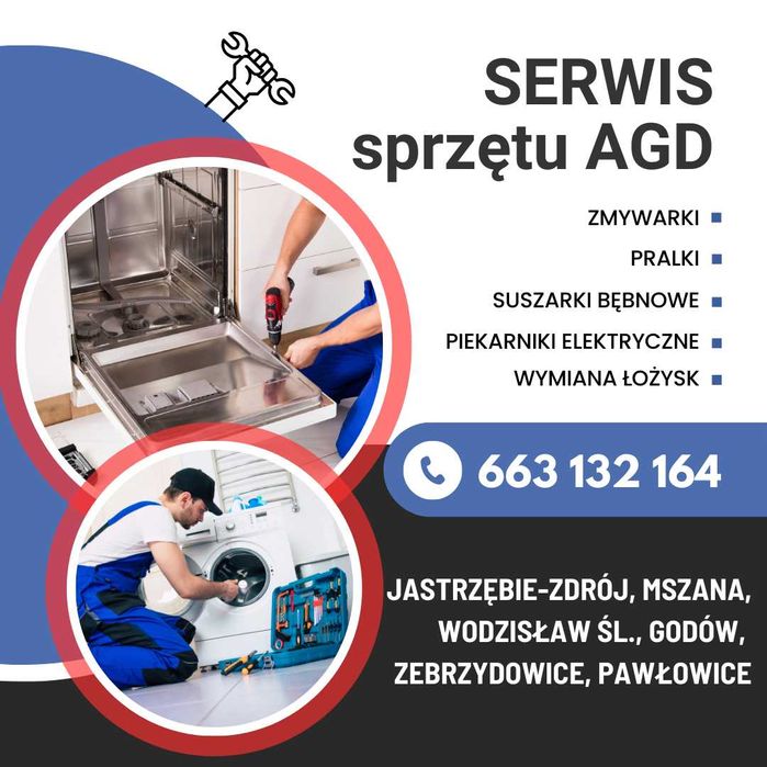 Serwis AGD Naprawa zmywarek, pralek, suszarek, piekarników, indykcji