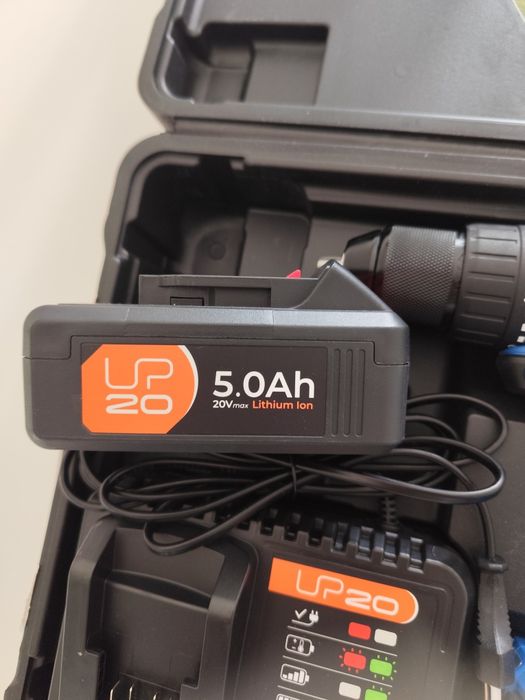 Berbequim Dexter percutor sem fio brushless 20 V com 2 baterias