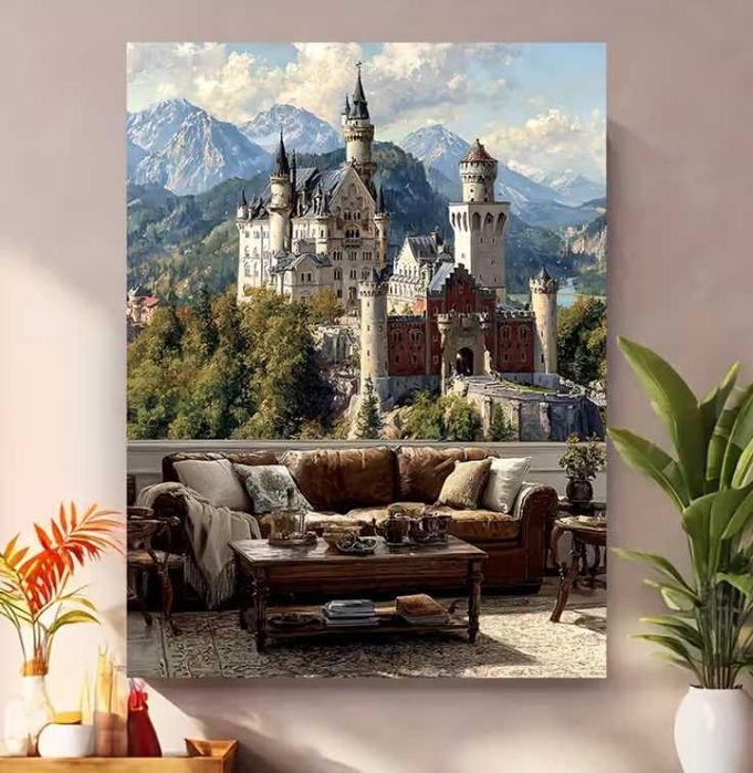 Nowy obraz na płótnie zamek