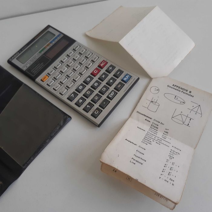 Retro Antiga Calculadora Científica Casio fx-3600Pv Solar Funcional