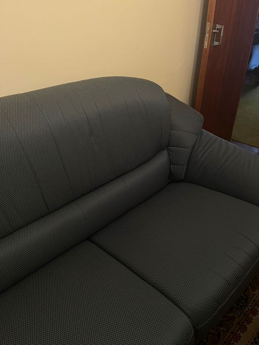 Sofá-cama azul escuro