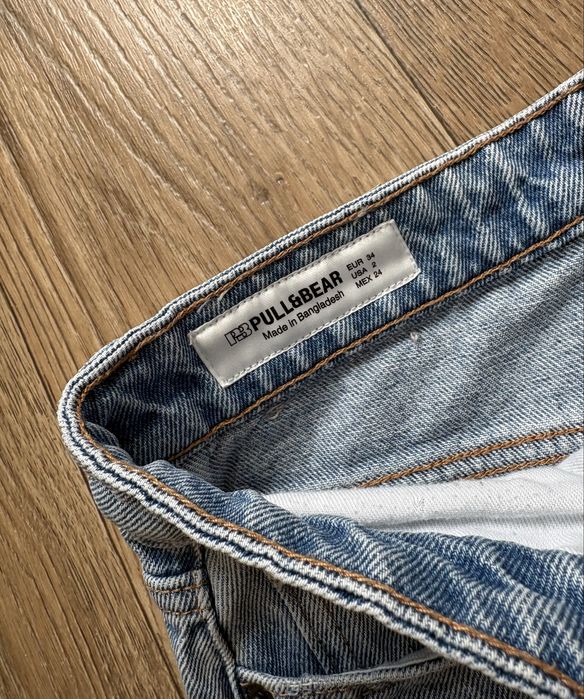 Жіночи джинси pull&bear широкі блакитні сині