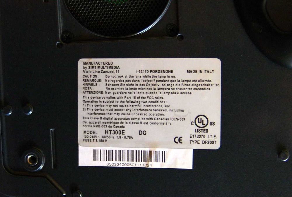 Проектор SIM2 для домашнього кінотеатру. MADE IN ITALY