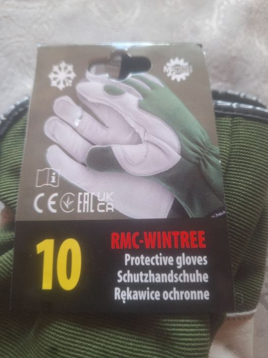 Rękawice z koziej skóry,ocieplane,RMC Wintree rozm.9,10,nowe