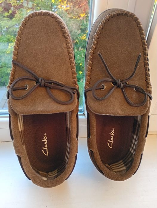 Взуття капці мокасини домашні теплі Clarks 44 розмір нові