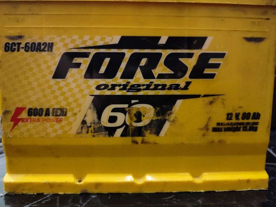 Продам машинний акумулятор (вживаний) Forse original 6CT-60A2H