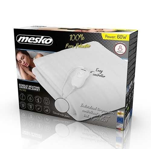 Електропростиня Mesko простирадло с підігрівом Польща 150*80 таймер 3