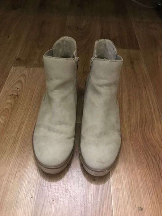 Ботинки бежевые женские Осень-Весна.