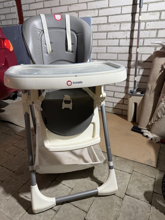 Стілець для годування  годувальний столик Lionelo Linn Plus Grey