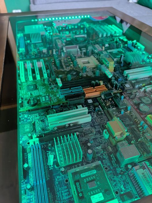 Stolik kawowy LED loft nowoczesny