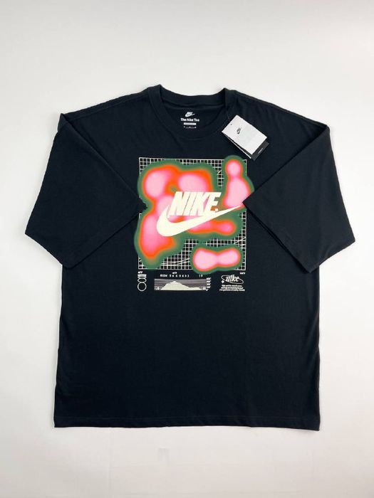Оригінал! Футболка Nike (чорна-принт) (L) Нова з бірками!