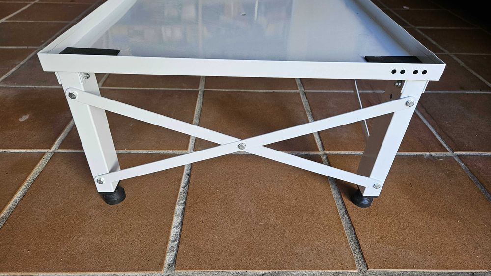 Pedestal duplo de lavandaria VEVOR para máquinas de lavar e secar (124x54.9 cm e 30cm altura)