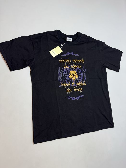 Футболка Vetements Vital Existence M L black metal