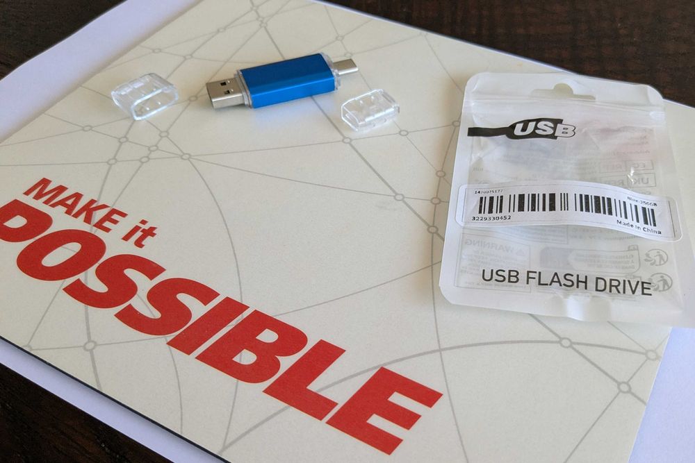 PEN Drive USB 256GB - USB-A + USB-C *NOVA*