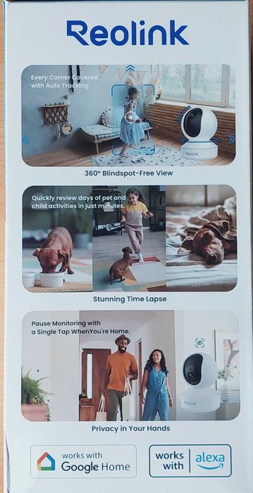 Video Câmara de vigilância panorâmica para interiores: Reolink