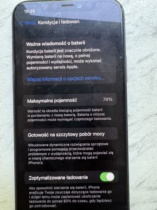 Iphone 11 pro dzialajacy 256gb