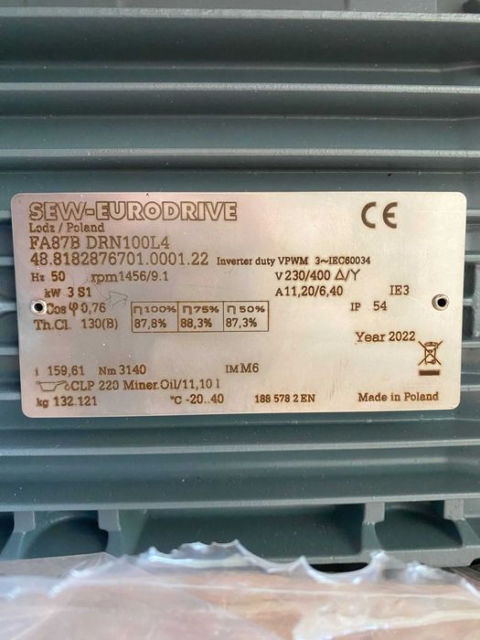 Silnik elektryczny SEW DRN100L4 3kW