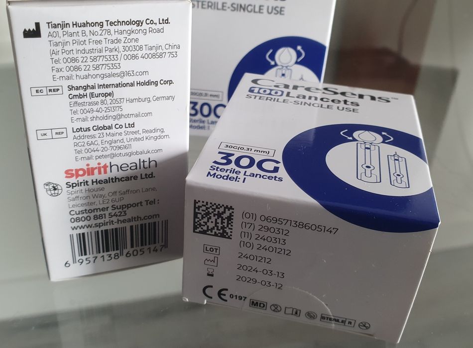 Ланцети CareSens 30G (0.31 мм), 100 шт. для глюкометра