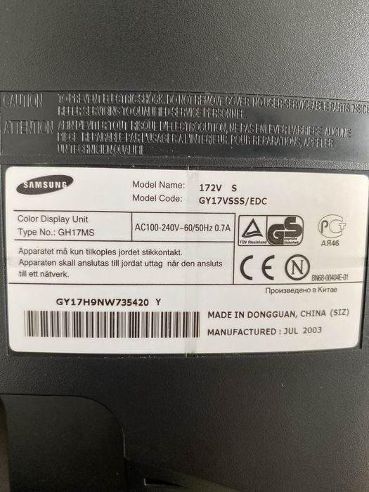 Monitor Samsung SyncMaster446728293298350084