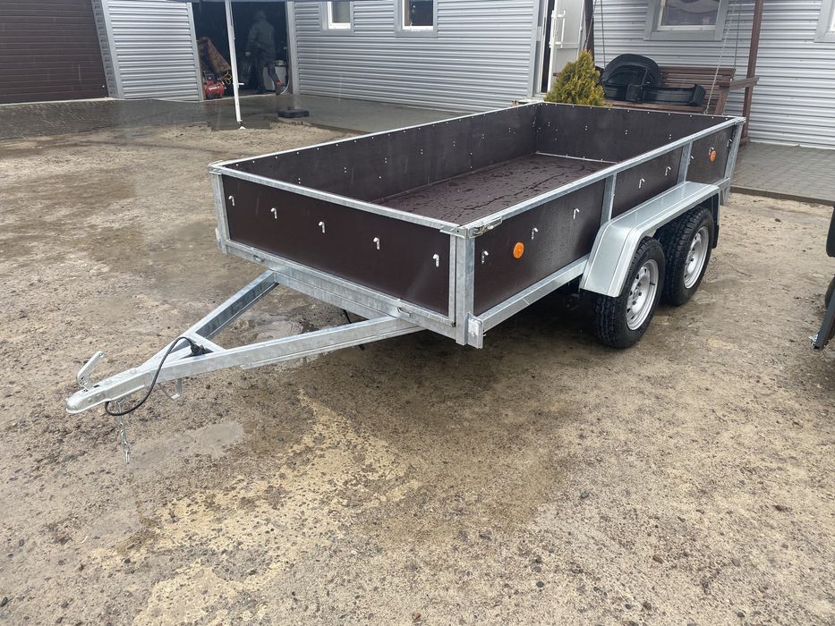 Новий Фанерний Оцинкований Двухвісний Причіп в наявності!