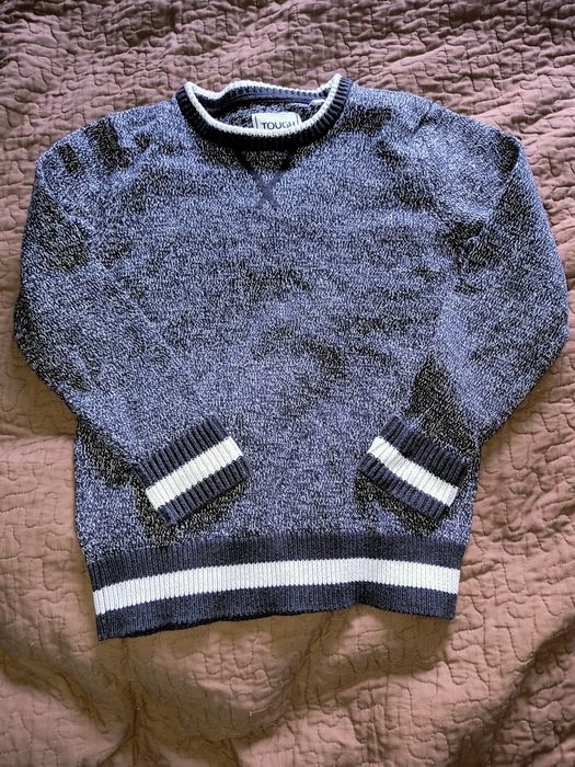 Sweter chłopięcy gruby tkany 128