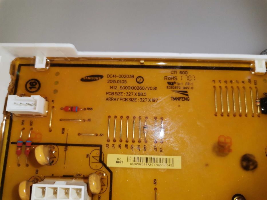 Módulo Samsung ecobubble retirado de WW70J5355MW