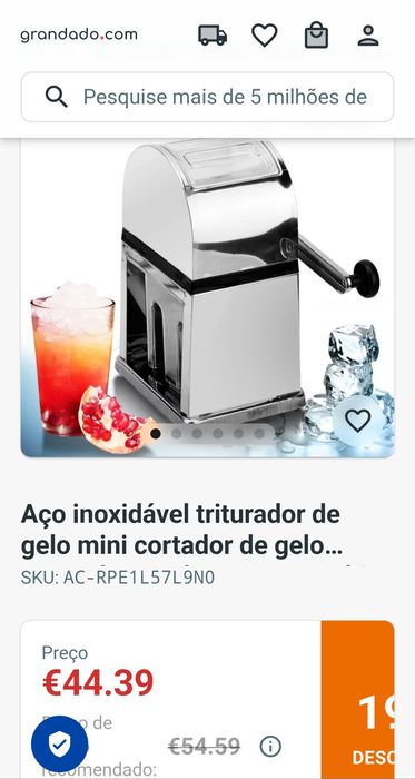 Triturador de gelo