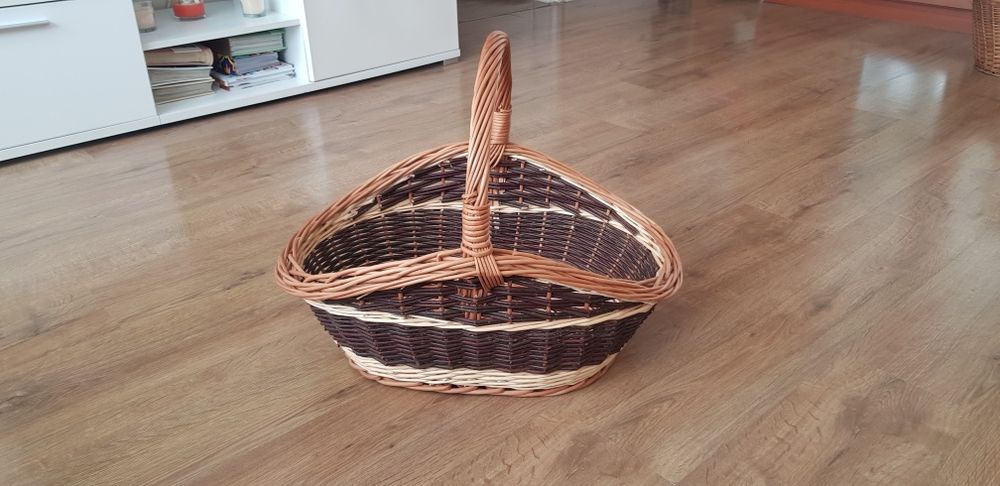 Kosz wiklinowy na drewno