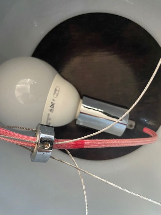 Lampa sufitowa wisząca czarne szkło