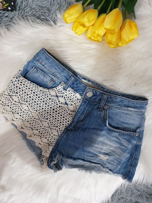 Jeansowe krótkie spodenki Xs