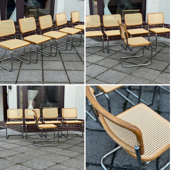Thonet S32 Marcel Breuer krzesło Bauhaus. Po renowacji