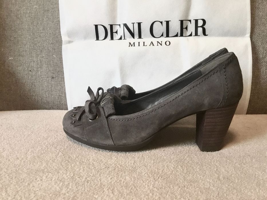 Pantofle zamszowe Deni Clear