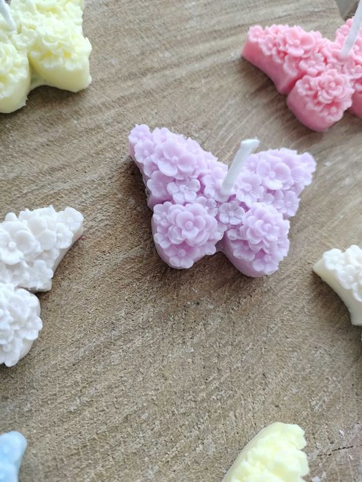 Mini świeczka sojowa motylek podziękowanie dla gości