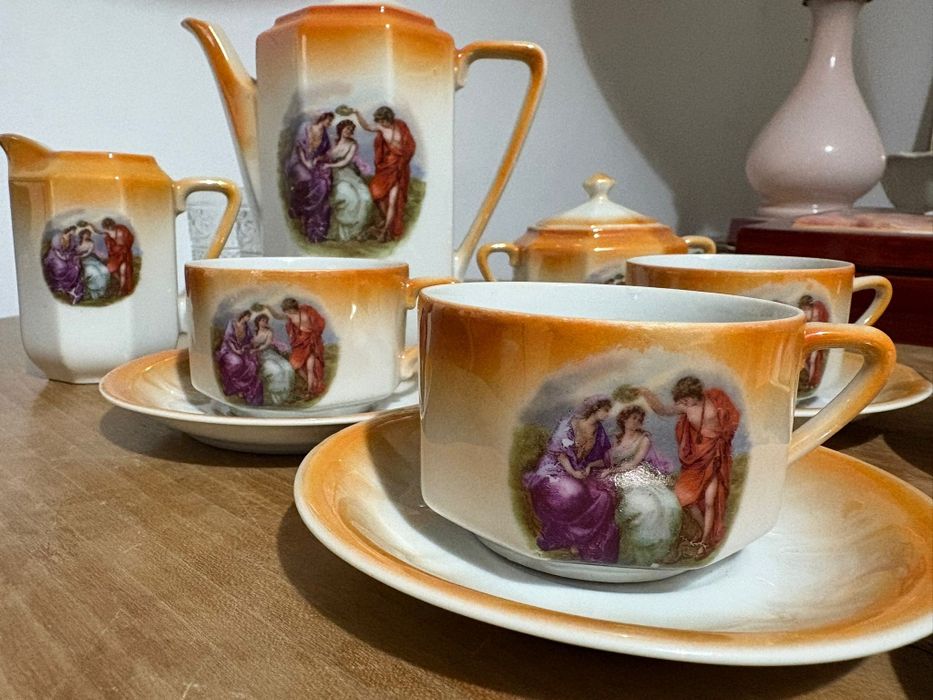 Serviço antigo porcelana