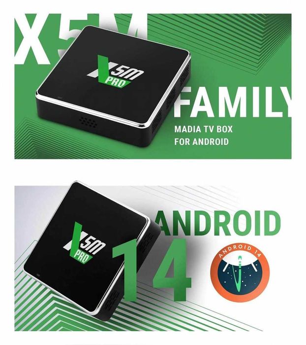 Смарт приставка Ugoos X5M Pro 4/32Gb [14 Android, аеропульт]