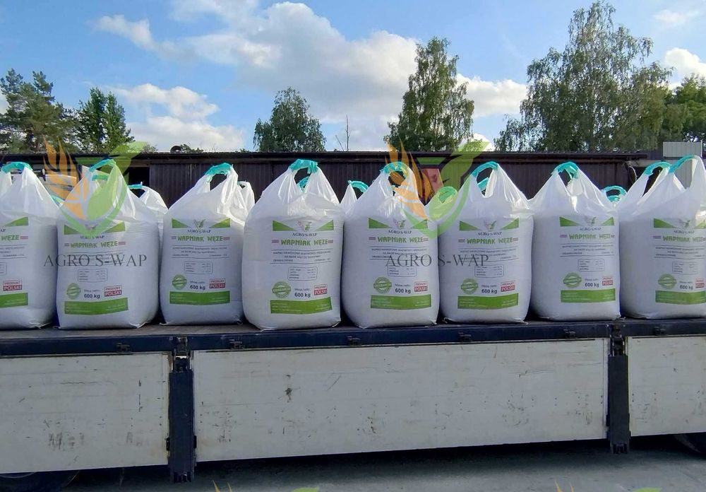 Wapno nawozowe granulowane.