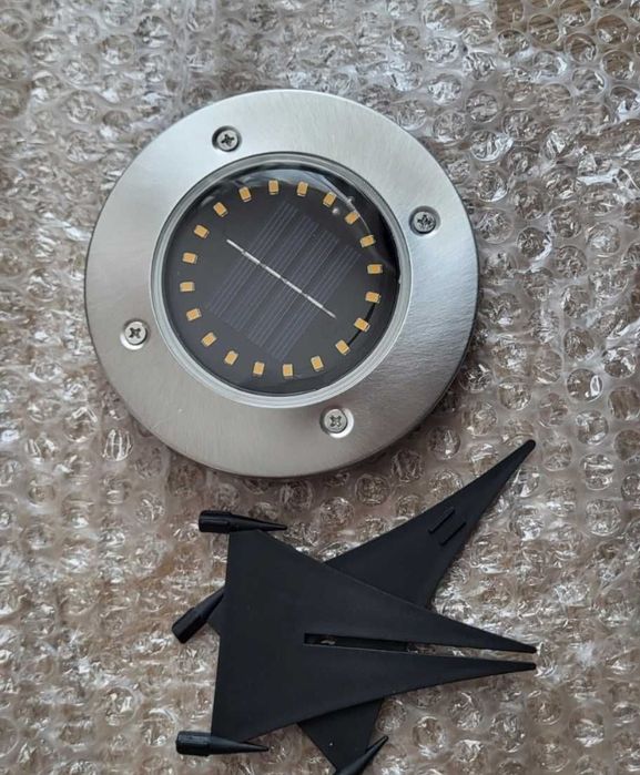 Nowa lampka solarna ogrodowa barwa światła biała ciepła wbijana 20 LED