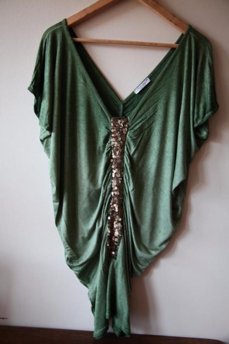 elegancka bluzka/tunika włoskiej firmy UNISONO (one size)