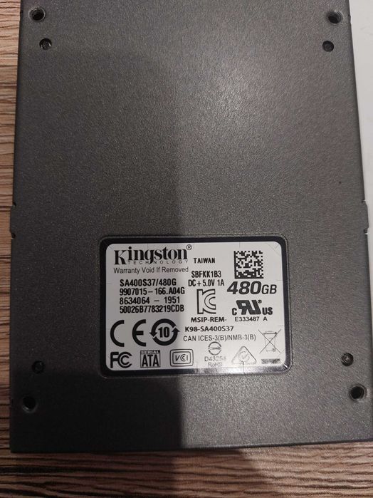 Kingston A400 480GB 2,5" (SA400S37480G)