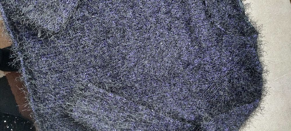 Sweter czarny włochacz cekiny 40 GEORGE