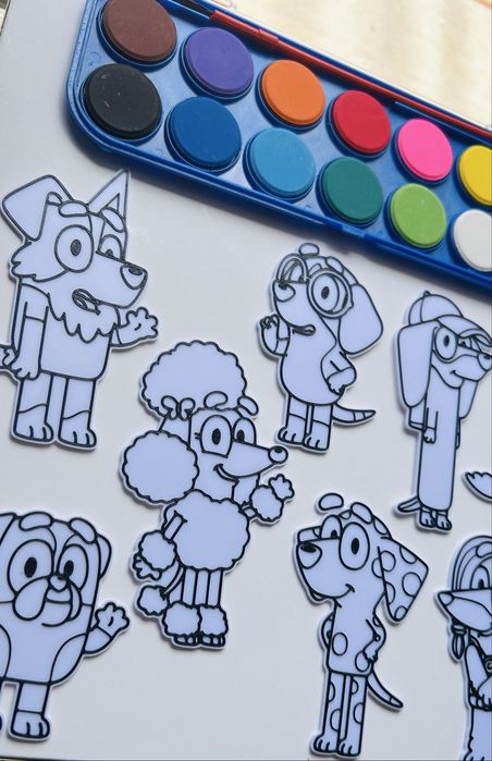 Kit de Colorir Infantil Personalizado - Bluey (Kit Festa)