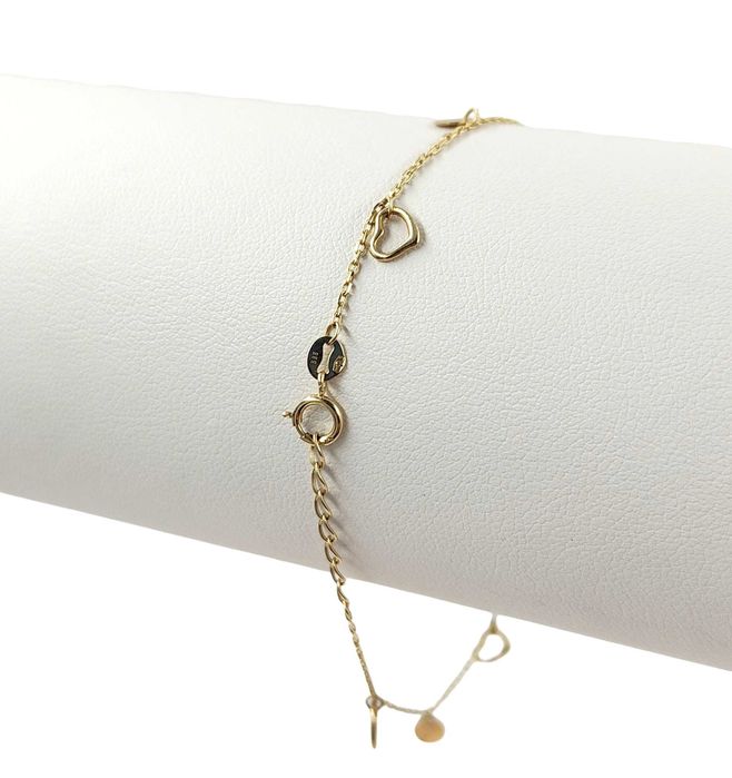 Śliczna złota bransoletka 1,44g 585