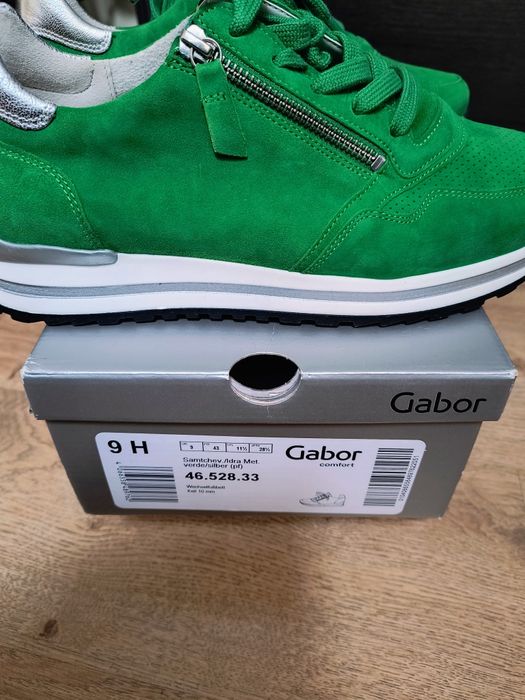 Gabor Comfort Sneakersy niskie -verde silber