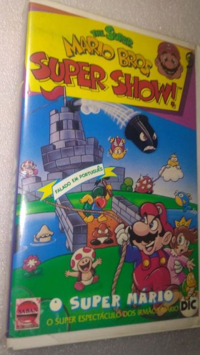 Antiga cassete VHS Super Mário - Raro
idioma em português / brasileiro.