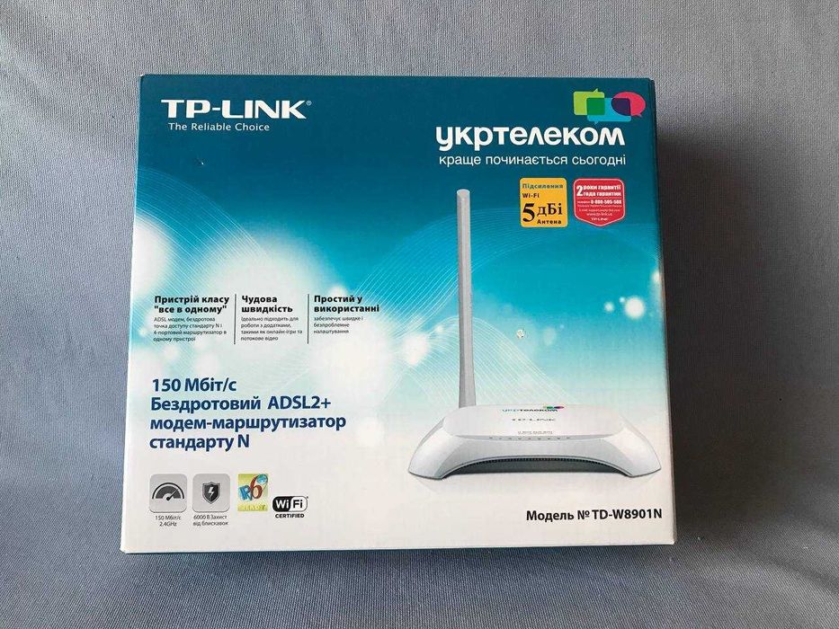 Роутер Модем Маршрутизатор Wi-fi TP-LINK TD-W8901N 150 Мбіт/с ADSL2