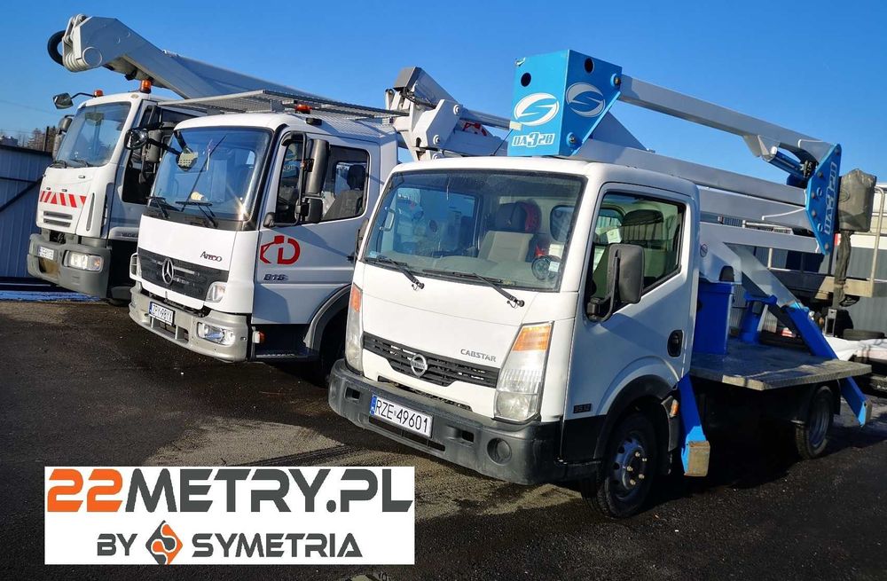 Zwyżka!  Podnośnik koszowy 20 metrów, 26 metrów i inne podesty ruchome