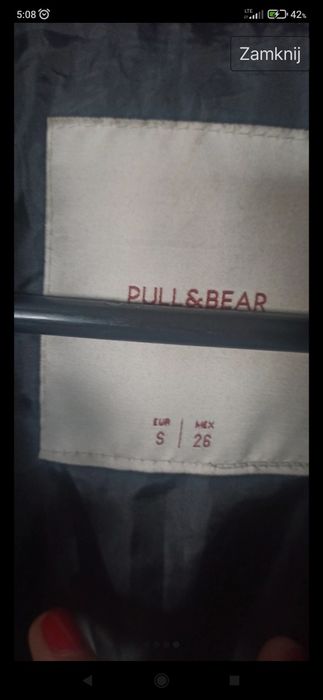 Kurtka wiosenne pull Bear s czarna